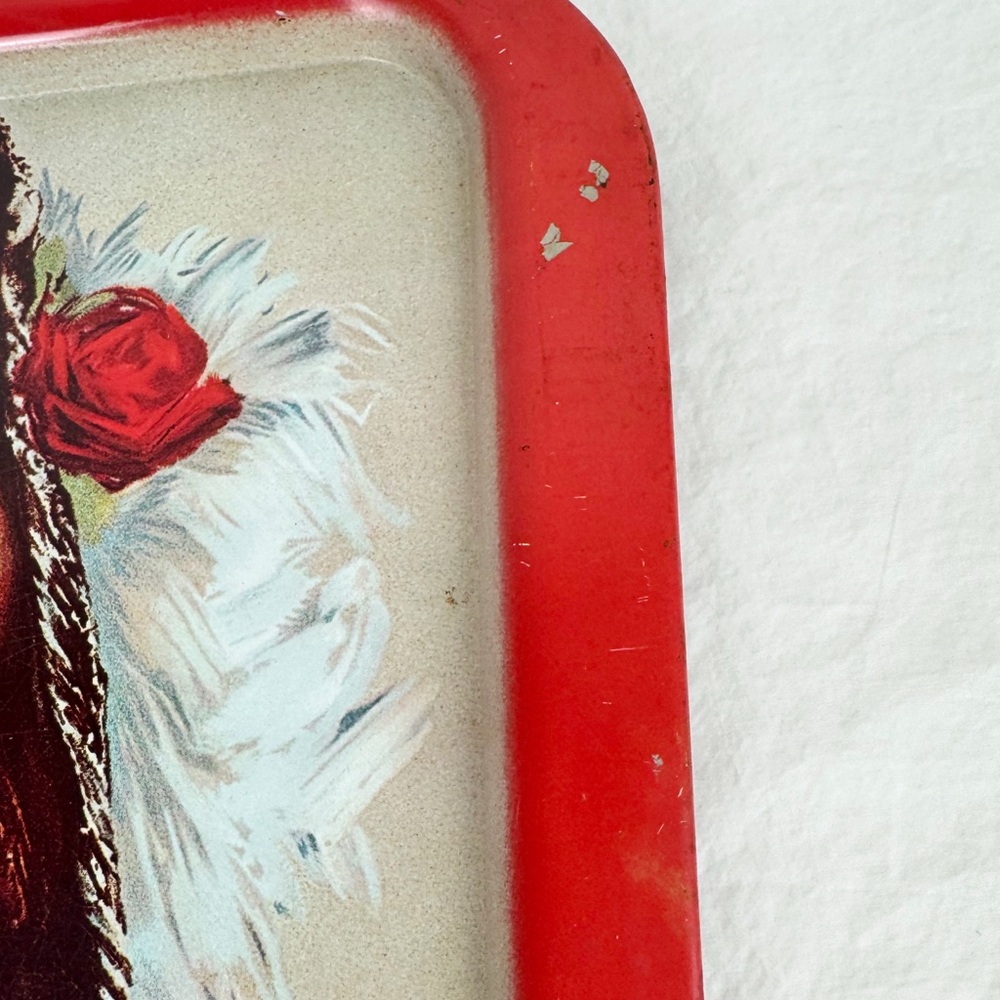 Coca Cola Vintage Gibson Girl Metal Tray - Picture 8 of 8